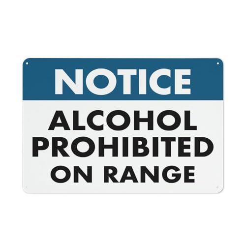 Hinweisschild "Alcohol Prohibited On Range", 20,3 x 30,5 cm, reflektierende Folie, rostfreies Aluminium, wetterbeständig, wasserdicht, einfach zu montieren Hinweisschild "Alcohol Prohibited On Range", 20,3 x 30,5 cm, reflektierende Folie, rostfreies Aluminium, wetterbeständig, wasserdicht, einfach zu montieren von Feehiget
