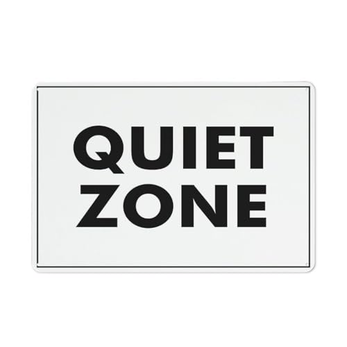 Hinweisschild "Quiet Zone", 30,5 x 20,3 cm von Feehiget