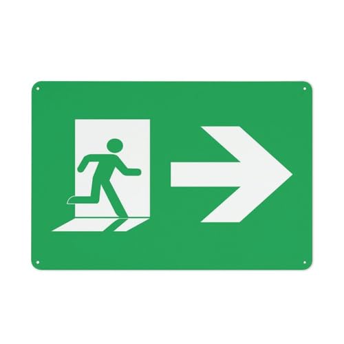 "Running Man Right Pfeilschild, 20,3 x 30,5 cm, reflektierende Folie, rostfreies Aluminium, wetterbeständig, wasserdicht, einfach zu montieren "Running Man Right Pfeilschild, 20,3 x 30,5 cm, reflektierende Folie, rostfreies Aluminium, wetterbeständig, wasserdicht, einfach zu montieren von Feehiget