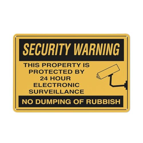 Sicherheitsschild mit Aufschrift "No Dumping Of Rubbish", 30,5 x 20,3 cm, reflektierend, UV-geschützt, wasserdicht, wetterfest und lichtbeständig, 4 vorgebohrte Löcher Sicherheitsschild mit Aufschrift "No Dumping Of Rubbish", 30,5 x 20,3 cm, reflektierend, UV-geschützt, wasserdicht, wetterfest und lichtbeständig, 4 vorgebohrte Löcher von Feehiget