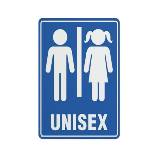 Unisex-Kinder-Toiletten-Symbol, blau, 30,5 x 20,3 cm, Aluminiumschild, reflektierend, UV-geschützt, wasserdicht, wetterfest und lichtbeständig, 4 vorgebohrte Löcher Unisex-Kinder-Toiletten-Symbol, blau, 30,5 x 20,3 cm, Aluminiumschild, reflektierend, UV-geschützt, wasserdicht, wetterfest und lichtbeständig, 4 vorgebohrte Löcher von Feehiget