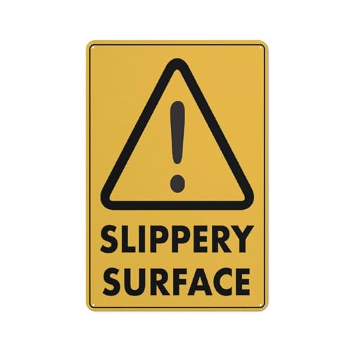 Warnschild mit Aufschrift "Caution Slippery Surface Wet", 30,5 x 20,3 cm von Feehiget