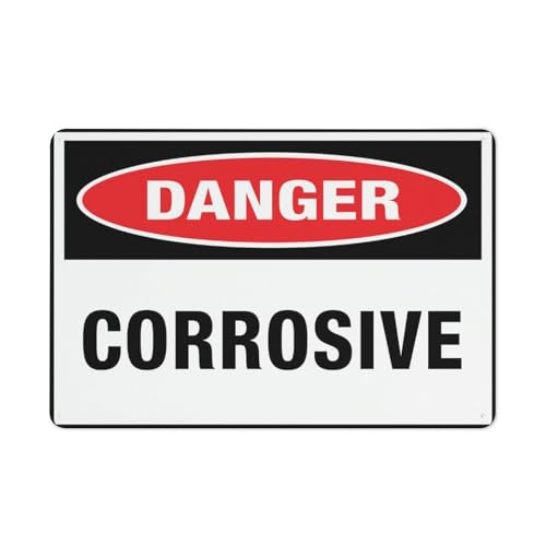 Warnschild mit Aufschrift "Danger Corrosive Warnung", 30,5 x 20,3 cm von Feehiget
