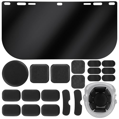 Feekoon 1 Packung Gesichtsschutz Ersatzlinse mit Helmpolstern Getönter Vollgesichtsschild Kompatibel mit Hobart 770580 Helm Ersatz Schaumstoff Polster Kits für Schweißen, Schleifen, DIY, Cosplay Helm Feekoon 1 Packung Gesichtsschutz Ersatzlinse mit Helmpolstern Getönter Vollgesichtsschild Kompatibel mit Hobart 770580 Helm Ersatz Schaumstoff Polster Kits für Schweißen, Schleifen, DIY, Cosplay Helm von Feekoon