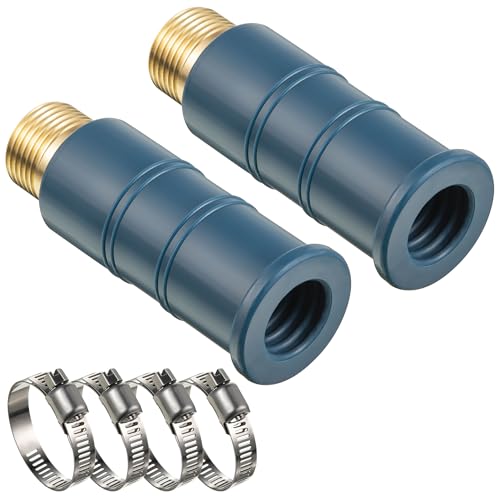 Universal-Wasserhahn-Schlauchadapter, verdickter Spülbeckenschlauchaufsatz für Wasserhahn, flexible Silikonhülse, Wasserschlauchverbinder für Wohnmobil-Gartenschläuche, beschädigte/abisolierte von Feekoon