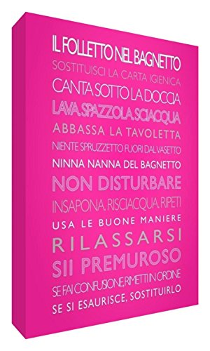 Feel Good Art Der Kobold im Bad Deko 15 x 10.5 x 2cm Hot Pink von Feel Good Art