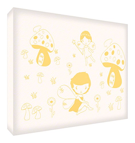 Feel Good Art fairyland1216 – 01It Bild auf Leinwand Wand Medio (40 x 30 x 4 cm) gelb von Feel Good Art
