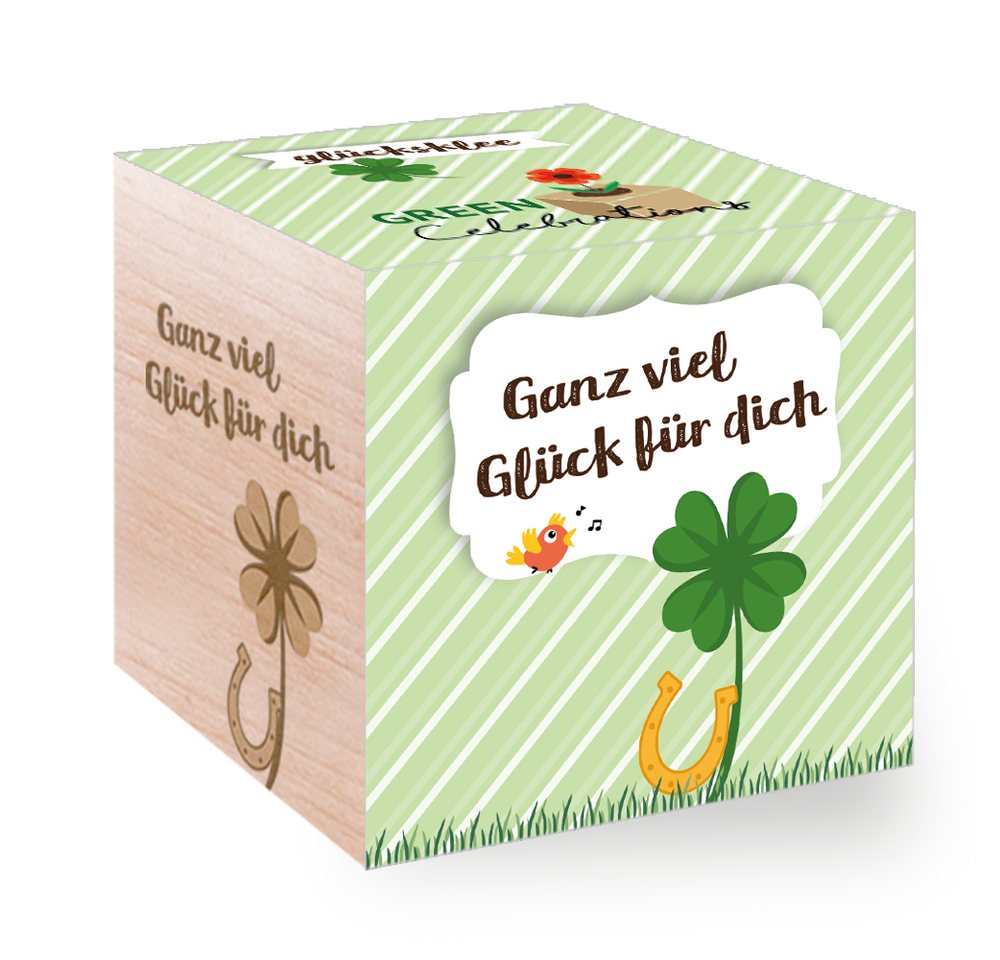 Feel Green Blumenerde Green Celebrations, Glücksklee «Ganz Viel Glück Für Dich», (1-St) von Feel Green