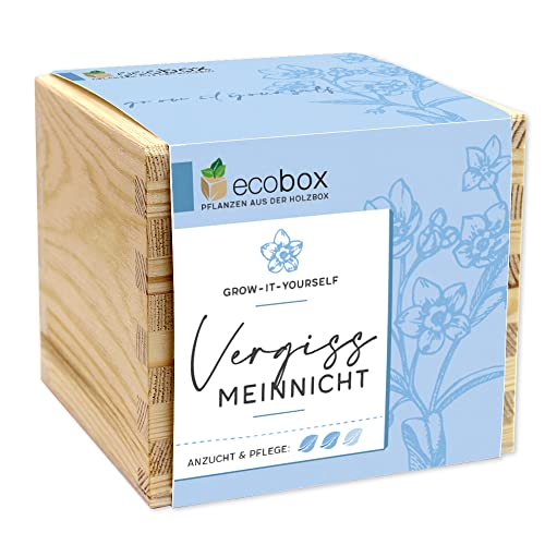Feel Green - WE CREATE NATURE ecobox, Vergissmeinnicht, Pflanzen Aus Der Holzbox 11x11x10cm, Made in Austria, Nachhaltige Geschenkidee, Grow Your Own/Anzuchtset Feel Green - WE CREATE NATURE ecobox, Vergissmeinnicht, Pflanzen Aus Der Holzbox 11x11x10cm, Made in Austria, Nachhaltige Geschenkidee, Grow Your Own/Anzuchtset von Feel Green - WE CREATE NATURE