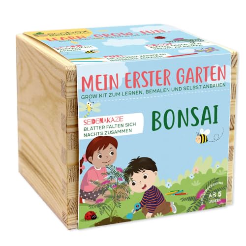 Feel Green ecobox-Kids-Edition Bonsai, Nachhaltige Geschenkidee (100% Eco Friendly), Grow Your Own/Anzuchtset, Made in Austria von Feel Green - WE CREATE NATURE