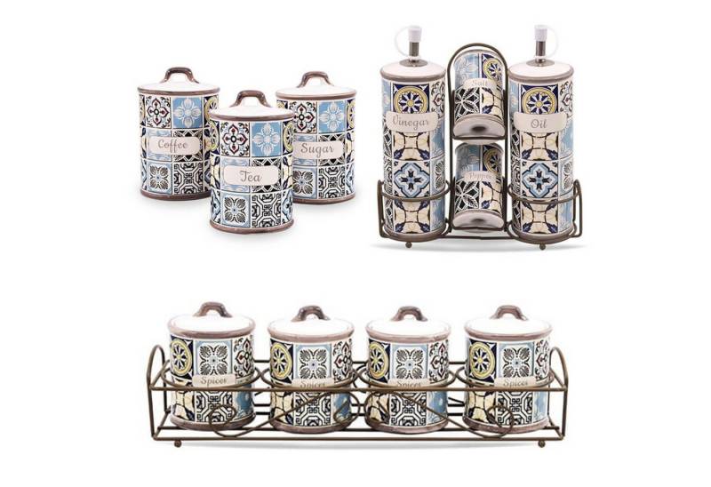 Feel Maestro Aufbewahrungssystem Holiday in Porto Keramik-Kochgeschirr-Set, Keramik-Kochgeschirr-Set Feel Maestro Aufbewahrungssystem Holiday in Porto Keramik-Kochgeschirr-Set, Keramik-Kochgeschirr-Set von Feel Maestro