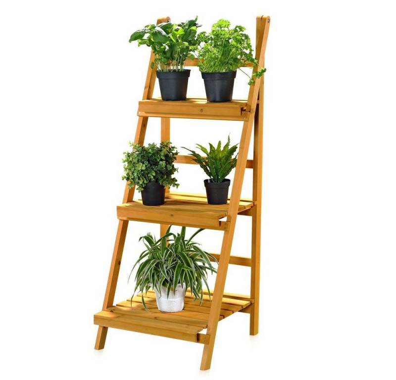 Feel2Home Blumenständer 3 Etagen Blumentreppe Blumenregal Blumenständer Pflanzenampel, BxTxH 43 x 44 x 109 cm von Feel2Home