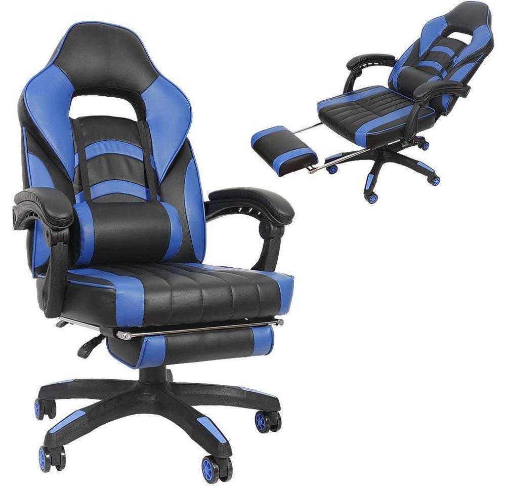 Feel2Home Gaming Chair Bürostuhl Gaming Stuhl Racing Stuhl Drehstuhl Sessel versch. Farben, belastbar bis 150 kg von Feel2Home