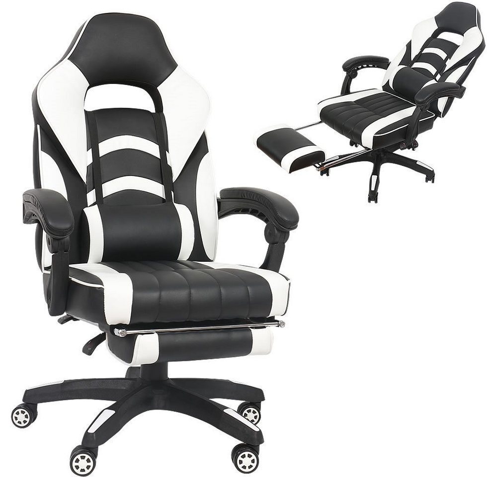 Feel2Home Gaming Chair Bürostuhl Gaming Stuhl Racing Stuhl Drehstuhl Sessel versch. Farben, belastbar bis 150 kg von Feel2Home