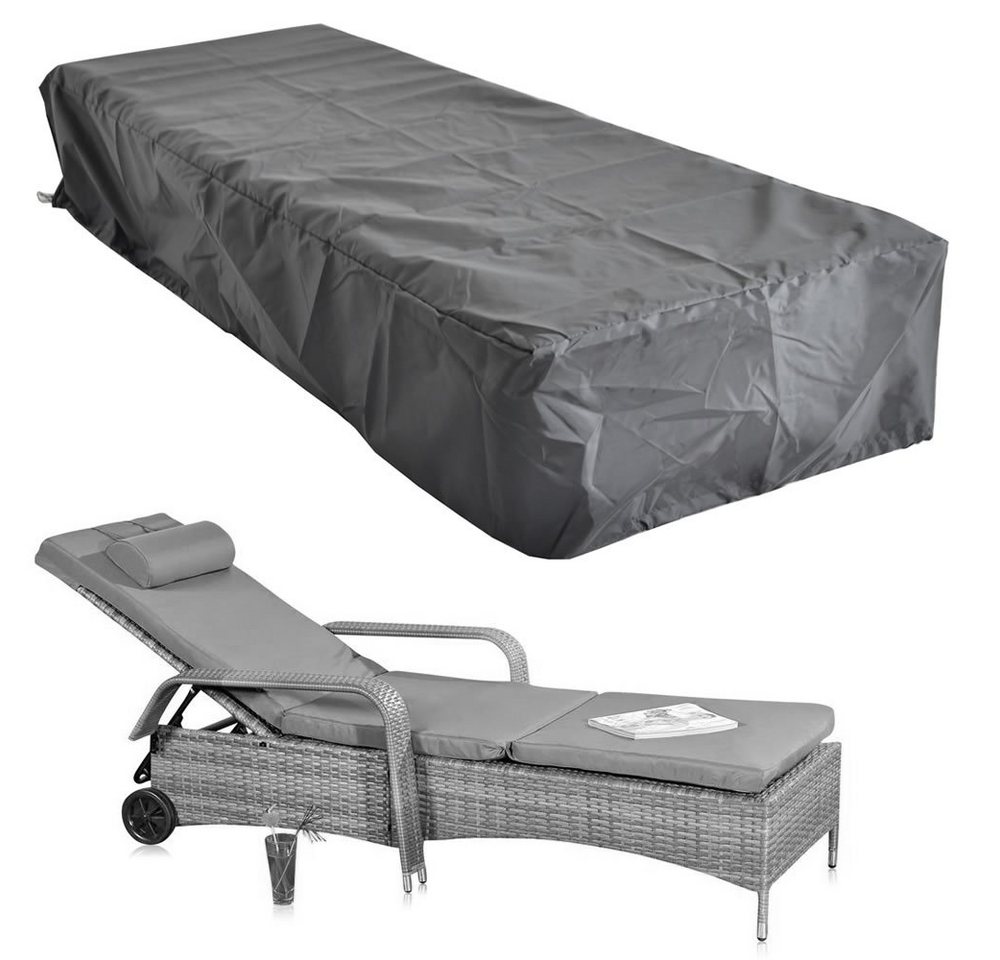 Feel2Home Gartenmöbel-Schutzhülle Schutzhülle 220x78x60 Schwarz Gartenmöbel Rattan Abdeckung Plane Haube, Witterungsbeständig Feel2Home Gartenmöbel-Schutzhülle Schutzhülle 220x78x60 Schwarz Gartenmöbel Rattan Abdeckung Plane Haube, Witterungsbeständig von Feel2Home