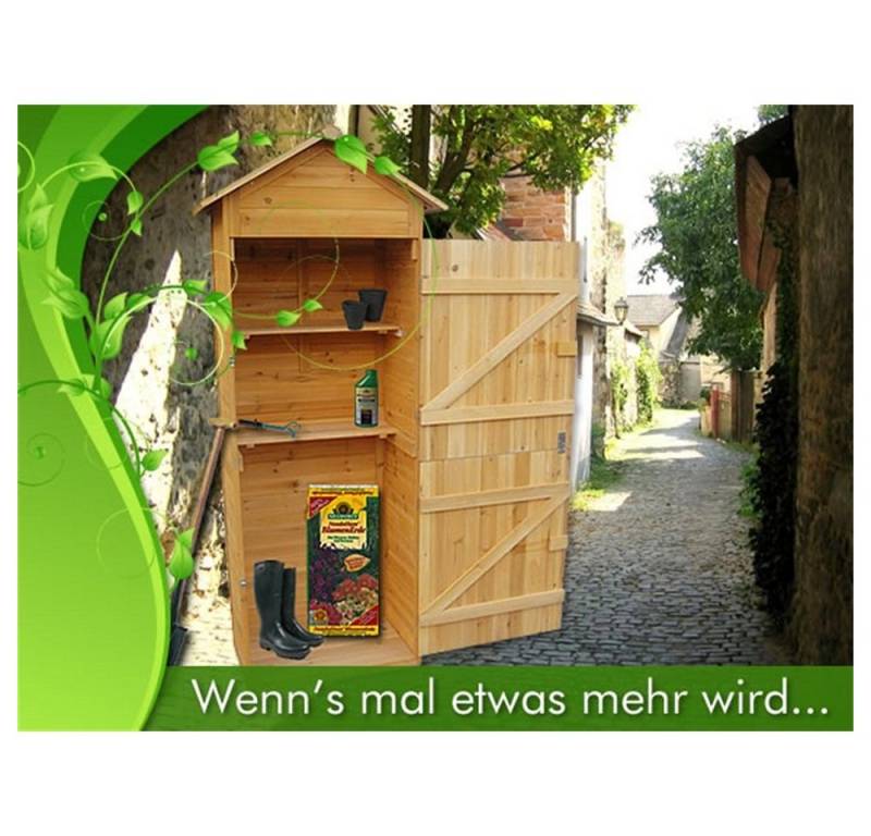 Feel2Home Gerätehaus Gerätehaus Holz Geräteschuppen Gartenschrank Geräteschrank Gartenhaus, BxT: 79x49 cm, Imprägniert von Feel2Home