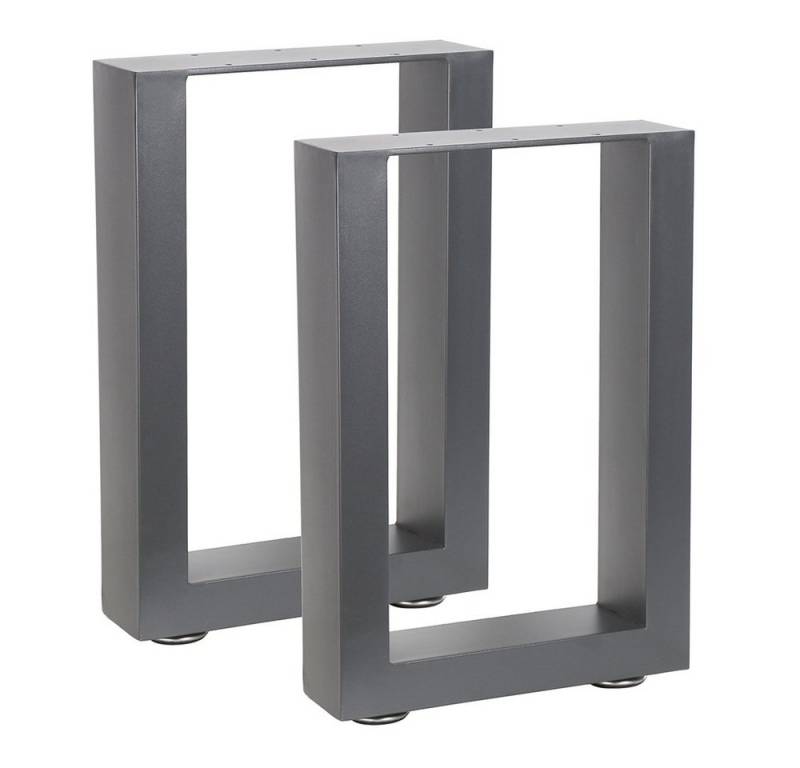 Feel2Home Tischgestell Tischuntergestell Möbelfüße Tischgestell Kufen versch. Farben/Größen, langlebig und pflegeleicht von Feel2Home