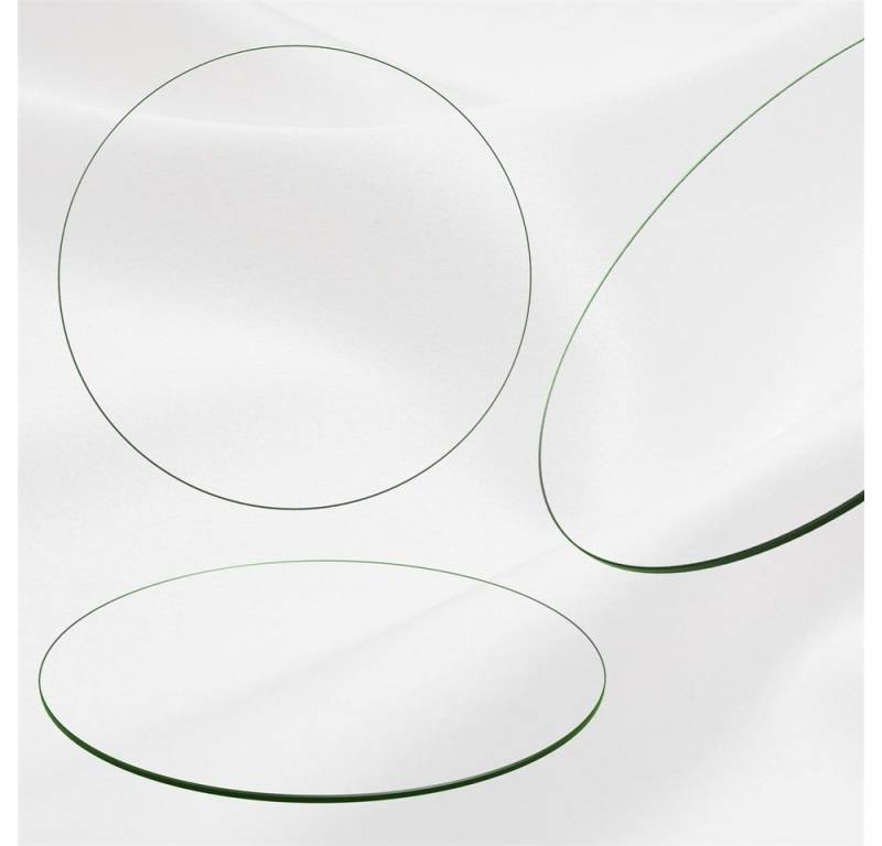 Feel2Home Tischplatte Kaminglas Tischplatte Bodenplatte Rund ESG Glas versch. Größen/Farben, ESG Sicherheitsglas von Feel2Home