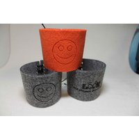 Benutzerdefinierte Personalisierte Kaffeetasse Becher Filz Gemütlichen Halter Kaffee Ärmel 2Er-Set von FeelMyCraft