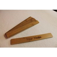Benutzerdefinierte Zurück Zu Schule Personalisierte Einzigartige Holz Bambus Lineal von FeelMyCraft