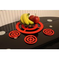 Circle Grille Filz Tischset Und Untersetzer 4Er Set Laser Cut Circle Grille Filz Tischset Und Untersetzer 4Er Set Laser Cut von FeelMyCraft