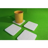 Filzuntersetzer Einfache Form Kreis Oder Quadrat Filz 4Er Set Neu 6 Mm Kaffee Tisch Dekor Trinkliebhaber von FeelMyCraft