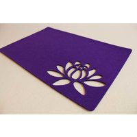 Große Filz Tischsets 43 X 38 cm. Mit Blumen Dekorationen Matte Tisch 2Er Set Einweihungsparty Geschenk Neue Zuhause Idee von FeelMyCraft