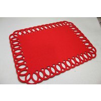 Platzsets Kreis Runde Designs Filz Tischsets Set Von 4 von FeelMyCraft