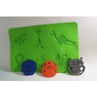 Tiere Kinder Filz Tischset Und Untersetzer Wohnkultur Plaques - 4Er Set Für von FeelMyCraft