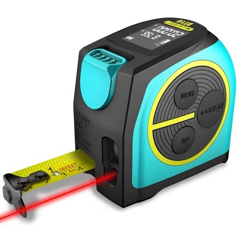 2-in-1 Digital Lasermaßband Laser-Entfernungsmesser DT10 Laser-Entfernungsmesser Messdigitale Lasermaßband (40m) von FeelTech