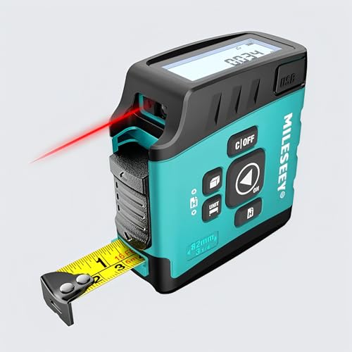 3-in-1 Digitaler Lasermaßband Laser-Entfernungsmesser DT20 Laser-Entfernungsmesser Messgerät Digitales Lasermaßband mit BLUETOOTH (40m mit Bluetooth) von FeelTech