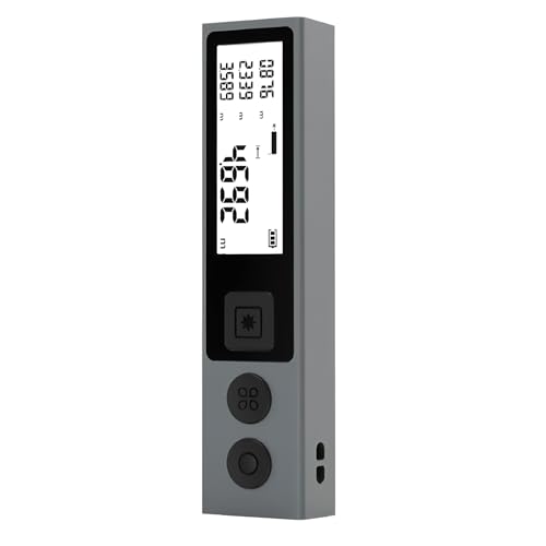 Aufgerüsteter Entfernungsmesser mit Bluetooth M120 Mini Laser-Entfernungsmesser Hintergrundbeleuchtung Bluetooth Tragbares Heim-Messgerät (M120 30M+BT) von FeelTech