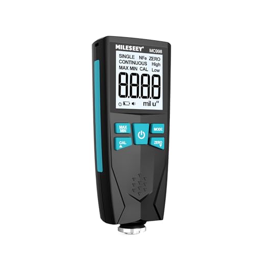 Beschichtungsdickenmessgerät MC996/MC998 Hochpräziser digitaler Auto-Lackdickenprüfer Lackdickenmesser Auto Dickenprüfer(MC998) von FeelTech