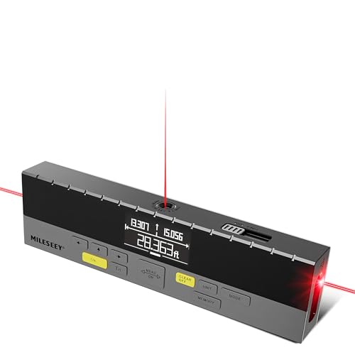 DP20 Pro beidseitiges Laser-Entfernungsmaß, 120m multifunktionales digitales Maßband mit Winkel und Markierung, wiederaufladbar und Bluetooth (DP20 PRO-120M) von FeelTech
