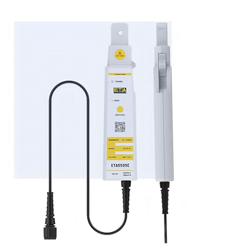 ETA AC/DC Oszilloskopsonde Hochbandbreite Oszilloskop-Stromsonde Universeller AC- und DC-Stromsignal-Messsensor ETA5505C(100MHz+5A) von FeelTech