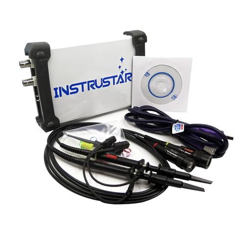Vimu ISD205/AB/C/X Oszilloskop 3 IN 1 Multifunktionales 20M PC USB Virtuelles Digitales Oszilloskop+Spektrumanalysator+Datenrekorder (ISDS205X) von FeelTech