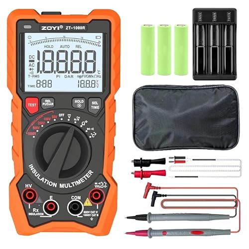 ZT-1000R Isolationswiderstandsmessgerät Hochpräziser digitaler Megohmmeter 1000V Elektronisches Schüttel-Messgerät Multimeter ZT-1000R Isolationswiderstandsmessgerät Hochpräziser digitaler Megohmmeter 1000V Elektronisches Schüttel-Messgerät Multimeter von FeelTech