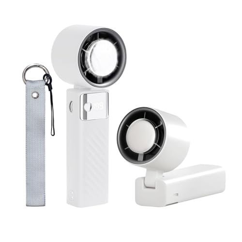 Feelhap Mini Handventilator,Leistungsstarker Tragbarer Ventilator Akku Aufladbarer 5000mAh,Taschenventilator USB Ventilator mit LED Digital Anzeige,Tischventilator Hand Ventilatoren für Reisen,Büro Feelhap Mini Handventilator,Leistungsstarker Tragbarer Ventilator Akku Aufladbarer 5000mAh,Taschenventilator USB Ventilator mit LED Digital Anzeige,Tischventilator Hand Ventilatoren für Reisen,Büro von Feelhap