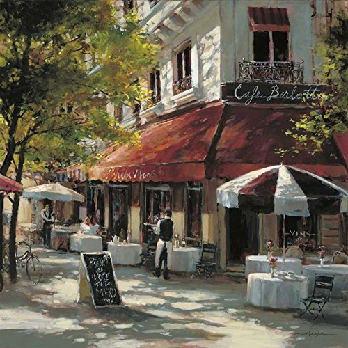 ART-PRINT-on-matt-paper-220gr- Cafe Berlotti Heighton Brent - Europäisches quadratisches Bild Café Kunstdruck 25_X_25_in von Feeling at home