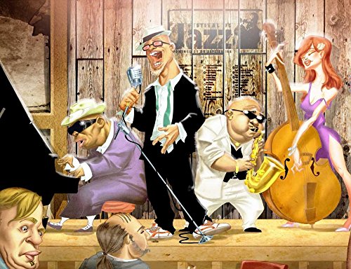 ART-PRINT-on-matt-paper-220gr- Musicians Jam Session Alvez A. - Humor horizontales Bild Musiker Bar Jazz Jam Session Kunstdruck 7_X_10_in ART-PRINT-on-matt-paper-220gr- Musicians Jam Session Alvez A. - Humor horizontales Bild Musiker Bar Jazz Jam Session Kunstdruck 7_X_10_in von Feeling at home
