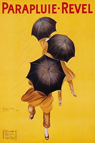ART-PRINT-on-matt-paper-220gr- Parapluie-Revel 1922 Cappiello Leonetto - Fashion Vertikales Bild Parapluie-Revel 1922 Fine Art Print 38_X_25_in von Feeling at home
