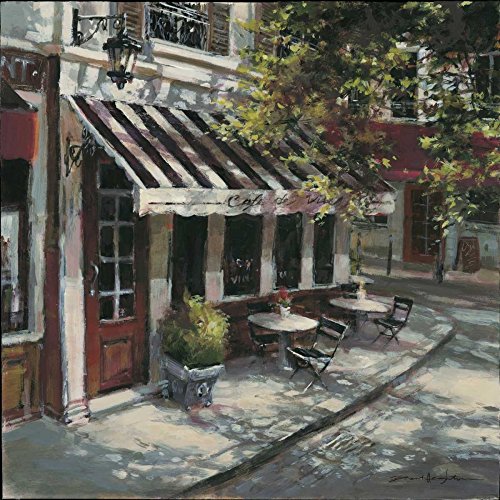 ART-PRINT-on-matt-paper-220gr- Wine Cafe Heighton Brent - Europäisches quadratisches Bild Café Paris Kunstdruck 23_X_23_in von Feeling at home