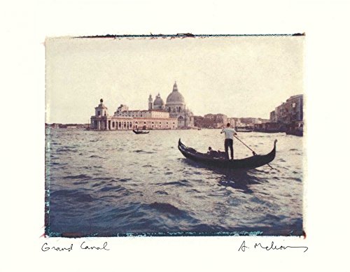 Feeling at home Bild auf gerollter Leinwand, Motiv: Grand C Melious Amy, Querformat, Querformat, Kunstdruck Venedig, Wasserstraße, Boote, Polaroid-Transfer, Italien, Foto, Leinwand, Kunstdruck, von Feeling at home