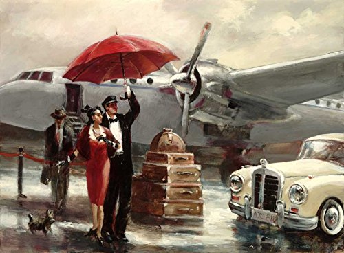 Feeling at home KUNSTDRUCK auf GEROLLTE LEINWAND Transcontinentaler Flug Heighton Brent - Figurativ horizontal Leinwandbilder auf 380gr 100% baumwolle cm_88_X_119 von Feeling at home