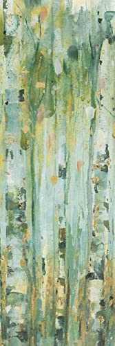 Feeling at home KUNSTDRUCK auf MATTE PAPIER 220gr Der Wald V Audit Lisa - Abstrakt vertikale Poster Abstrakte Birke Wald vergoldet g Bild auf Papier cm_182_X_60 von Feeling at home