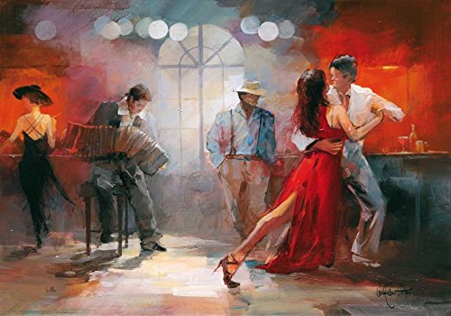 Feeling at home KUNSTDRUCK auf MATTE PAPIER 220gr Tango Haenraets Willem - europäisch horizontal Poster Bar Tango Restaurant Abendessen PI Bild auf Papier cm_63_X_90 von Feeling at home