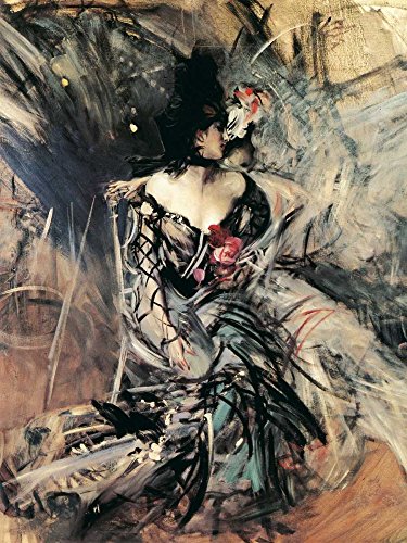 KUNSTDRUCK auf MATTE PAPIER 220gr Ballerine Spagnole Al Moulin Rouge Boldini Giovanni - Figurativ vertikale Poster Ballerine Spagnole Al Moulin R Bild auf Papie cm_87_X_65 von Feeling at home