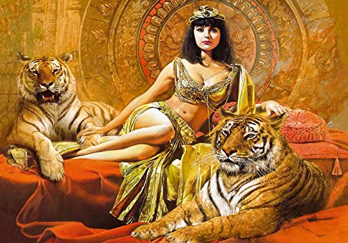 Kunstdruck auf Holz, Bars Cleopatra Voss Johan – figuratives horizontales Bild Poster Kunstdruck Leinwand Wandrahmen Kunstdruck 21_X_30_in von Feeling at home