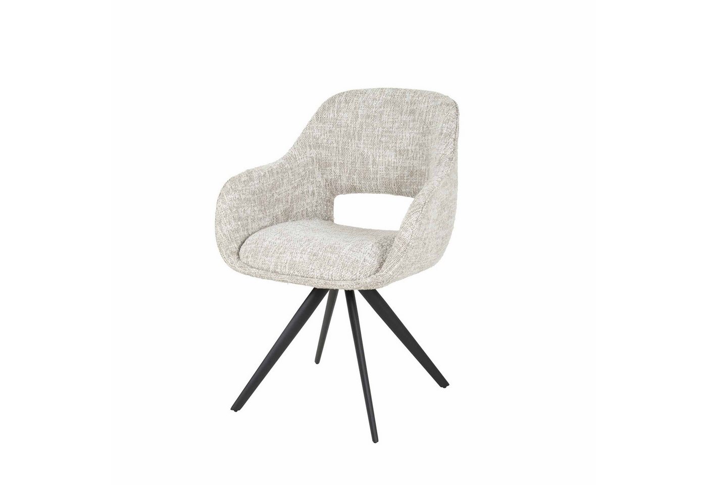 Feeling4Home Armlehnstuhl 2er-Set Armlehnstuhl Turlavara Drehbar - Webstoff, Creme-Grau Feeling4Home Armlehnstuhl 2er-Set Armlehnstuhl Turlavara Drehbar - Webstoff, Creme-Grau von Feeling4Home