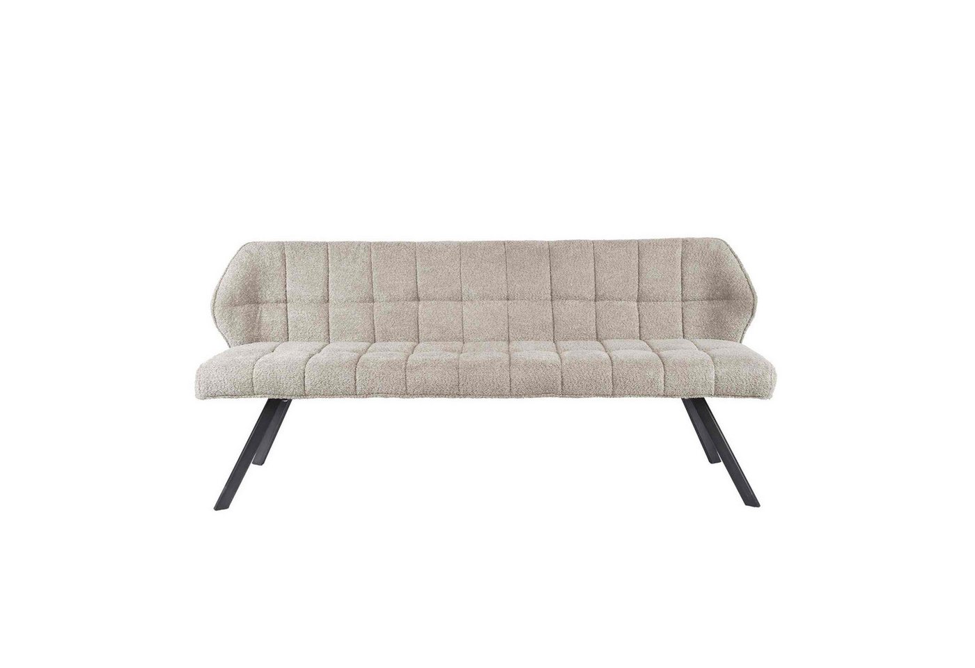 Feeling4Home Bank Esszimmerbank Spinras mit Lehne - Boucle, Sand, Weicher und bequemer Stoff von Feeling4Home